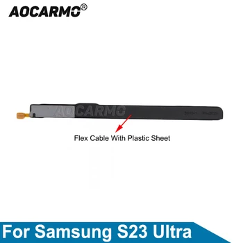 Aocarmo Touch Stylus S Pen Гъвкав кабел Безжична индукционная макара с пластмасова табела за Samsung Galaxy S23 Ultra S23U