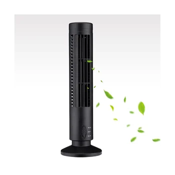 Нов USB-кула вентилатор, Безлопастной вентилатор, Кула Електрически вентилатор, Мини-Вертикален климатик, безлопастной стоящ вентилатор, Черен