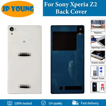 Оригиналната нова делото за Sony Xperia Z2 Акумулаторна батерия на задната врата D6503 D6502 SO-03F Калъф за задната част на покрива с подмяна на логото