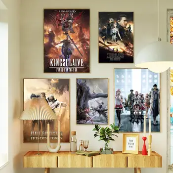 Еситака Амано Final Fantasy VII Платно Снимка на Плакат Печат стенен изкуство Плакат за съвременната семейния хол Начало декор