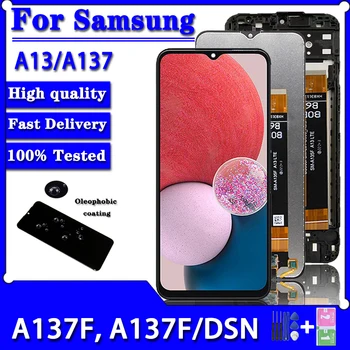Високо качество За Samsung A13 (SM-A137) LCD сензорен дисплей, Дигитайзер За Samsung A137 A137F A137F/DSN A137F/DS LCD