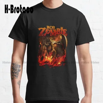 Класическа тениска Rob Zombie, мъжки ризи, висококачествени сладки елегантни ризи от привлекателен памук с анимационни герои Kawaii. Създайте свой дизайн