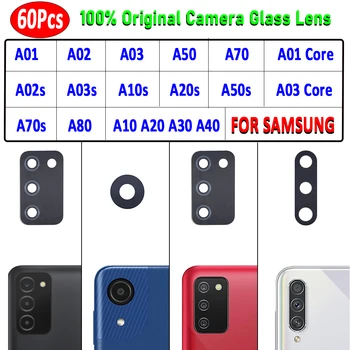 60шт, 100% Оригинал За Samsung Galaxy A03S A02S А01 А02 A03 A70S A03 Основната A10S Задната със Стъклен Капак на Обектива на Камерата за Обратно виждане С Лепило