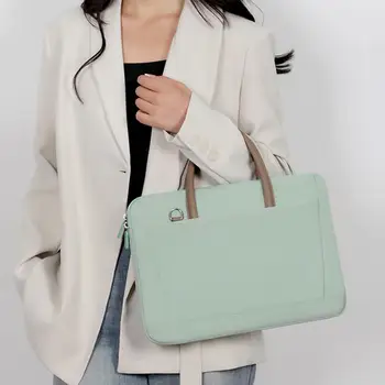 Противоударная чанта за лаптоп и Стилна водоустойчива чанта за преносим компютър с Изчистен бизнес стил за мъже и жени Бизнес чанта за лаптоп