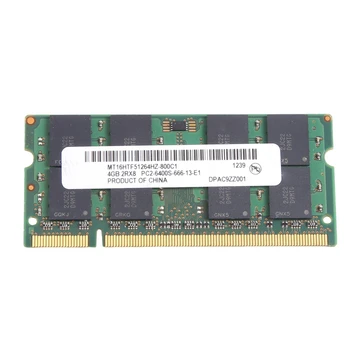 За MT DDR2 4GB 800MHz RAM PC2 6400S 16 Чипове 2RX8 1.8 V 200 Контакти sodimm памет За Лаптоп Памет Здрав Лесен За използване