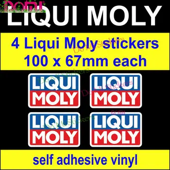 4 Спонсорство етикети Liqui рамка моли Микробус Автобус Камион под Наем Стикери за автомобил Мотоциклет Стикер на предното стъкло Броня Лаптоп Vinyl стикер за стена