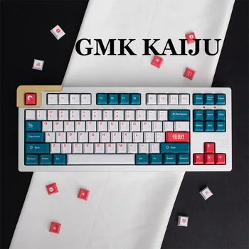 GMK Kaiju130 Keys Cherry Profile PBT Keycap Боядисват-Sub Английски Персонализирани Капачки За Механична Клавиатура 61/64/68/75/84