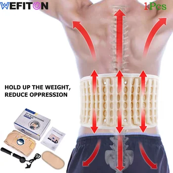 1 комплект Декомпрессионного Колан за облекчаване на болки в долната част на гърба-Устройство за Възстановяване на гръбначния стълб, Лумбална подкрепа за повдигане, Един Размер Подходящ за Всички Възрастни