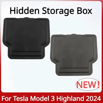 За Tesla Model 3 Highland 2024 Скрит Чекмедже За Съхранение На Централната Конзола Организатор На Притежателя На Подлакътник Скоростна Нов Модел 3 Автоаксесоари
