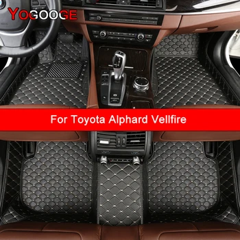 Обичай Автомобилни Постелки YOGOOGE За Toyota Alphard Vellfire Auto Accessories Килим За Краката