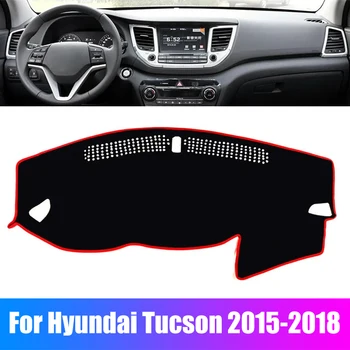 За Hyundai Tucson 2015-2018 Противоскользящий мат, тампон върху таблото, козирка, подложка за арматурното табло, UV-автомобилни аксесоари, мат