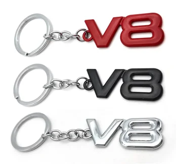 Нова Кола Ключодържател V8 Ключодържател-Верига за употреба за Toyota HV Prius, YARiS Блатар Corolla, Camry Tacoma Venza Tundra Auris, rav4