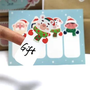 40шт Сладък Коледен подарък стикер 4 дизайна С надпис Merry Christmas, Празнични подаръци, етикети за пликове, кошници кутии, опаковки за шоколадови бонбони