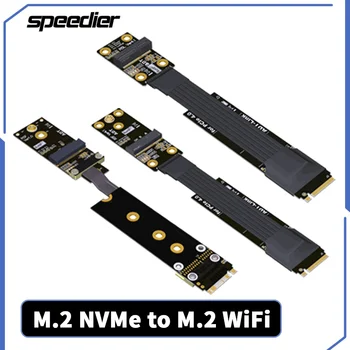 ADT R45SF R45SL M. 2 Ключ NVMe От M До M. 2 WiFi Ключ E NIC Твърд Диск SSD Удължител Странично Card Поддръжка на PCIe 3.0 4.0