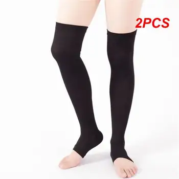 Компресия чорапи S-XXL от 2 теми Предотвратяване на Разширени вени, Захранващ маркуч без пръсти за жени и мъже