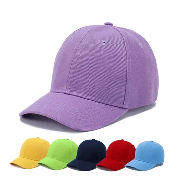 Лятна детска бейзболна шапка за момичета и момчета, обикновена памучни Регулируеми шапки с букви, детски шапки, бейзболна шапка от слънцето в стил хип-хоп, възстановяване на предишното положение